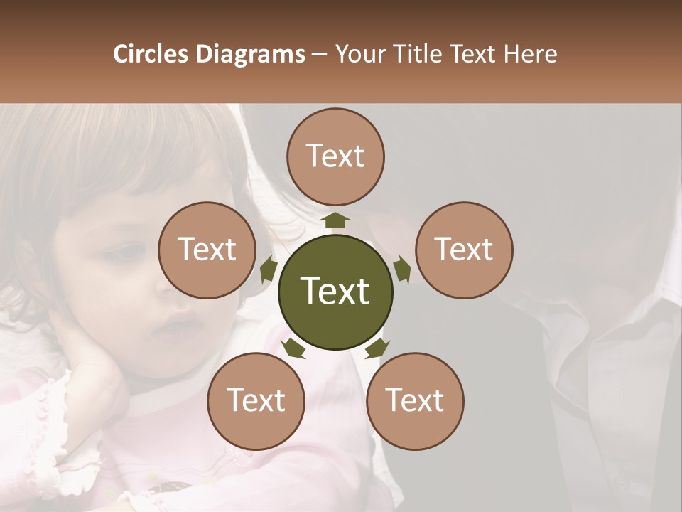 A Woman And A Little Girl Are Looking At Something PowerPoint Template