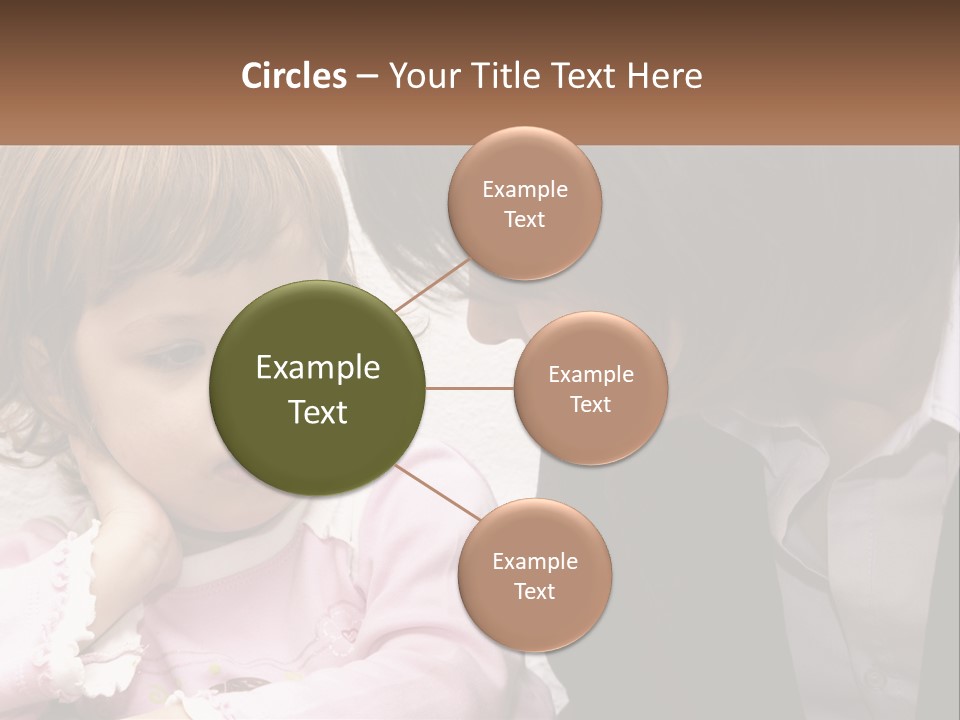 A Woman And A Little Girl Are Looking At Something PowerPoint Template