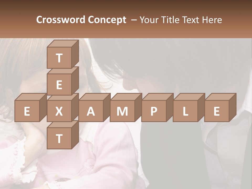 A Woman And A Little Girl Are Looking At Something PowerPoint Template