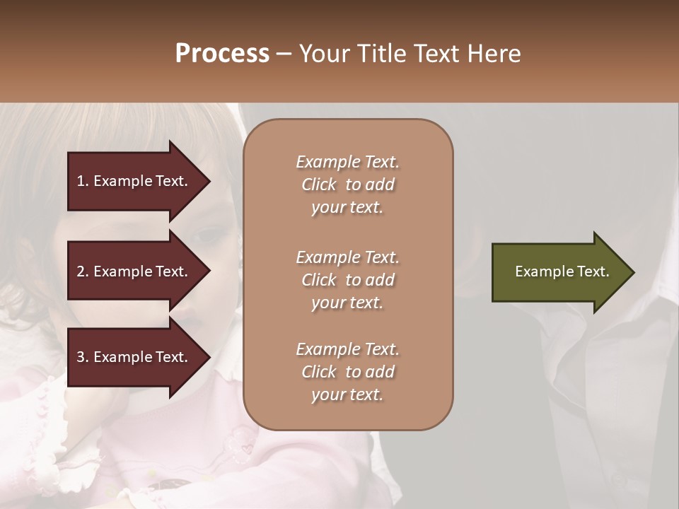A Woman And A Little Girl Are Looking At Something PowerPoint Template