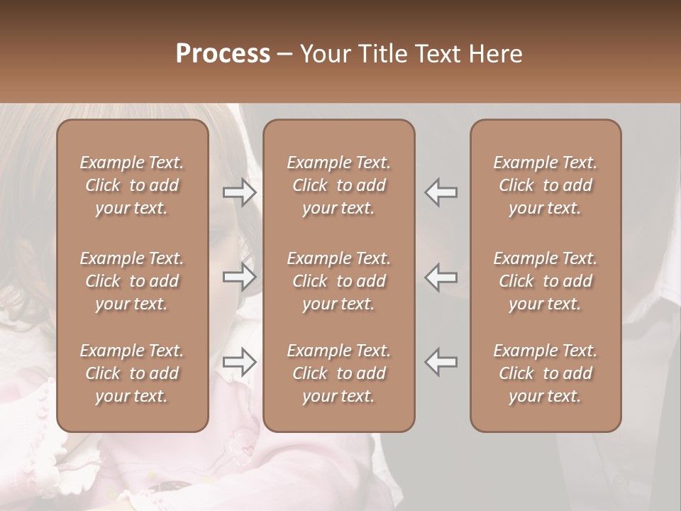 A Woman And A Little Girl Are Looking At Something PowerPoint Template