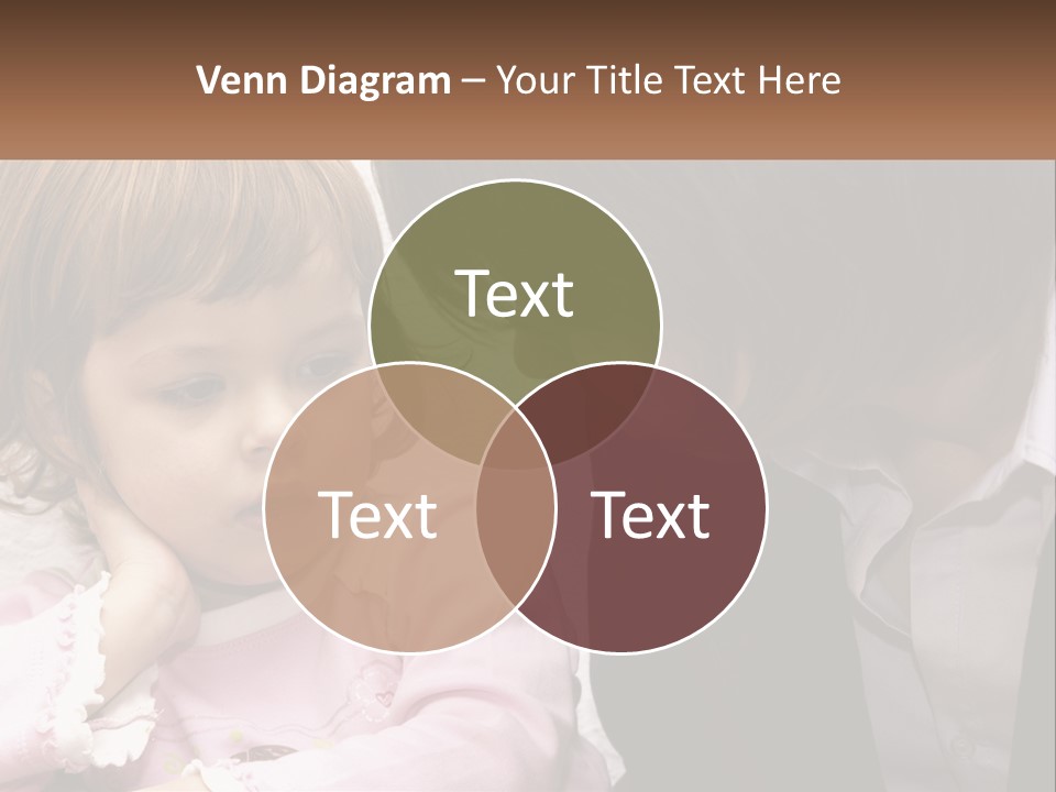 A Woman And A Little Girl Are Looking At Something PowerPoint Template