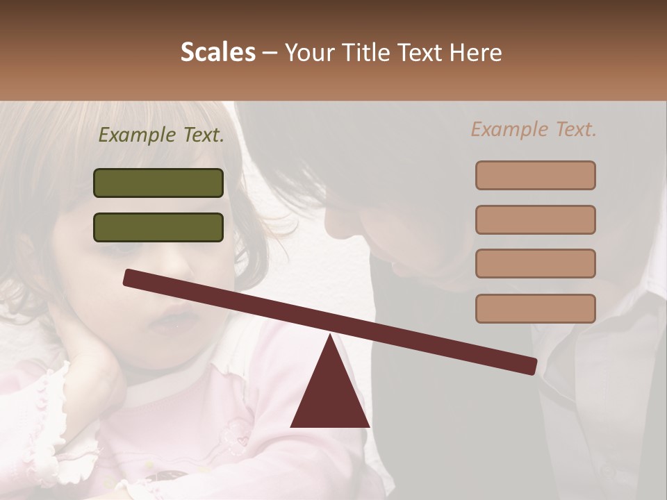 A Woman And A Little Girl Are Looking At Something PowerPoint Template