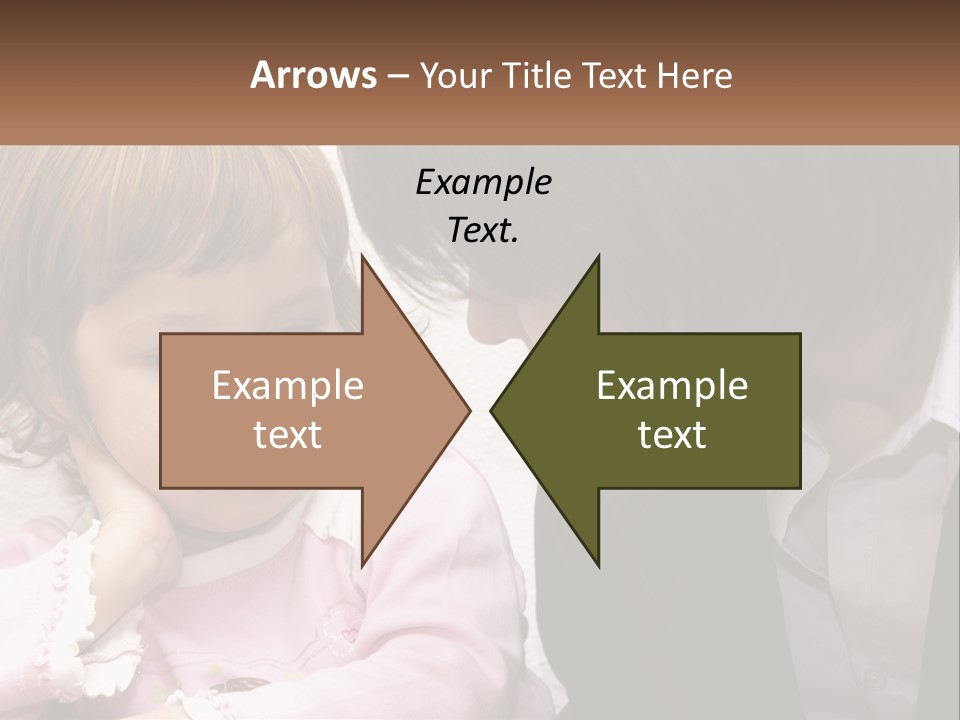 A Woman And A Little Girl Are Looking At Something PowerPoint Template