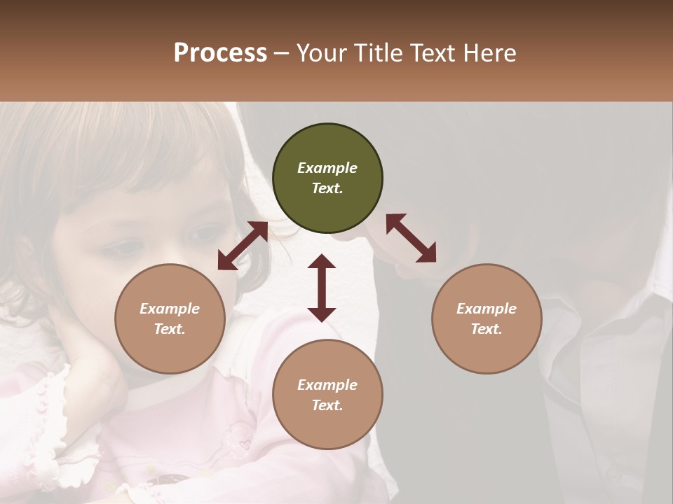 A Woman And A Little Girl Are Looking At Something PowerPoint Template