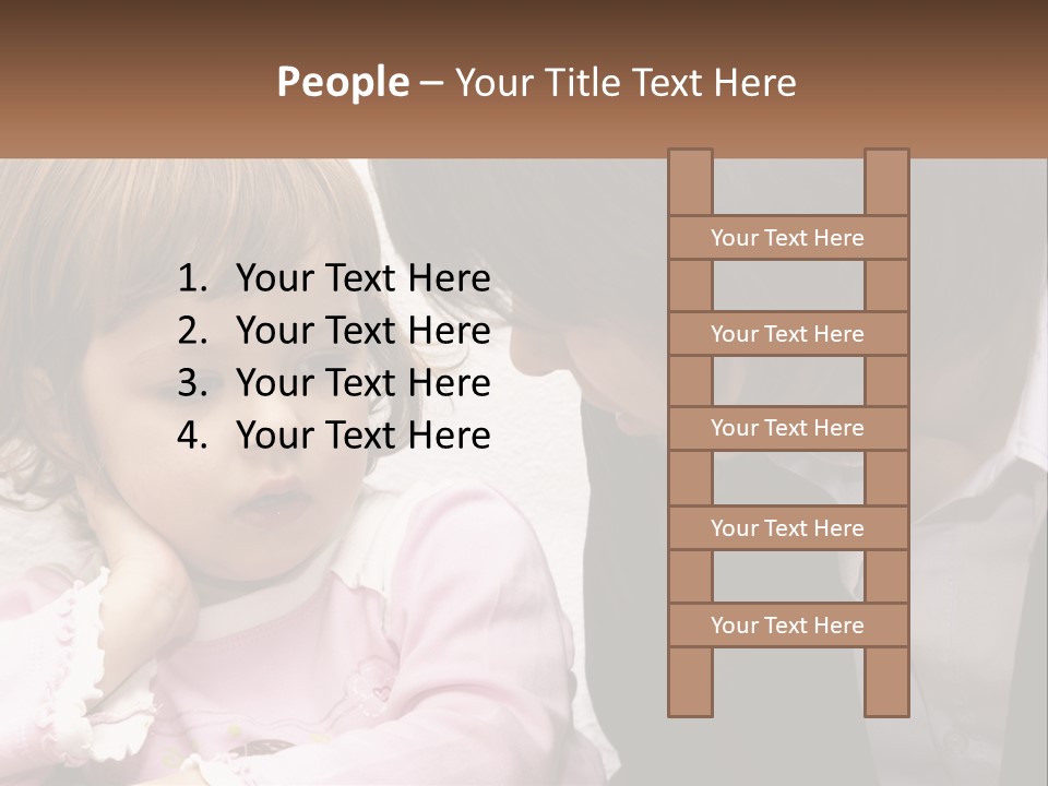 A Woman And A Little Girl Are Looking At Something PowerPoint Template
