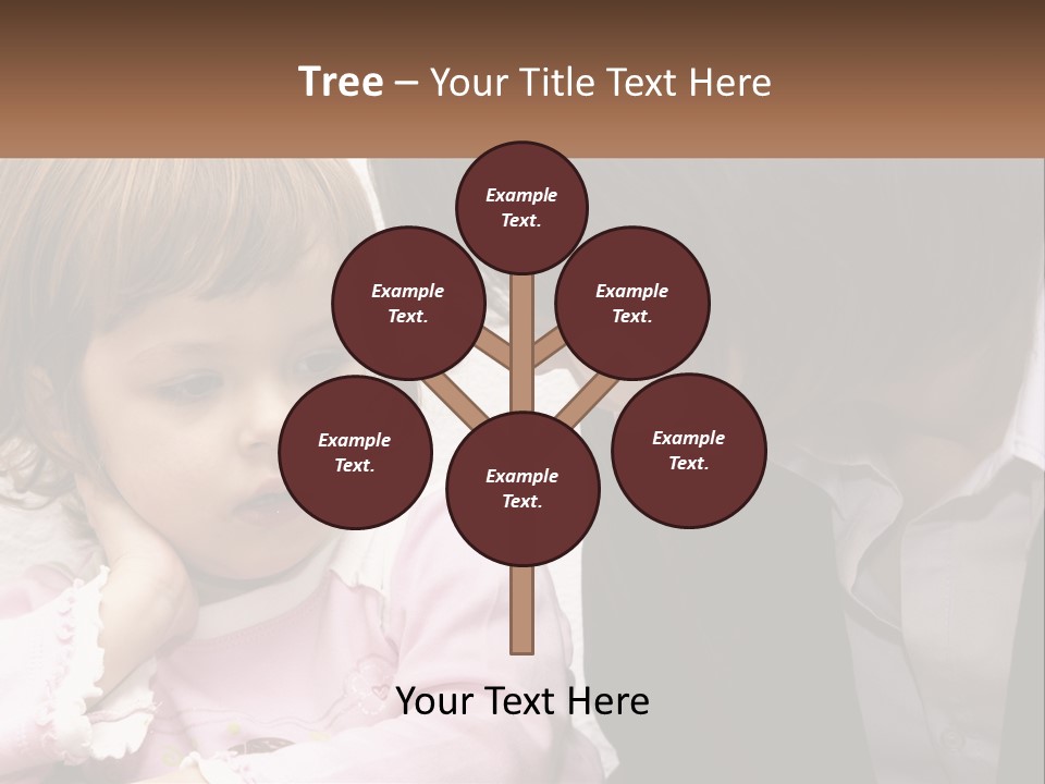 A Woman And A Little Girl Are Looking At Something PowerPoint Template