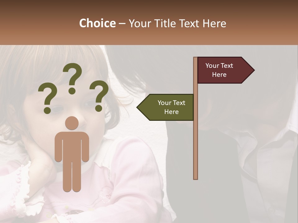 A Woman And A Little Girl Are Looking At Something PowerPoint Template
