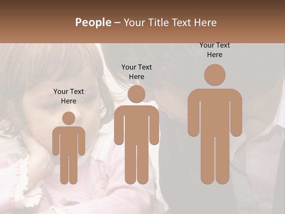 A Woman And A Little Girl Are Looking At Something PowerPoint Template