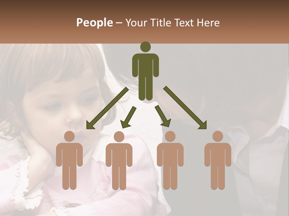 A Woman And A Little Girl Are Looking At Something PowerPoint Template