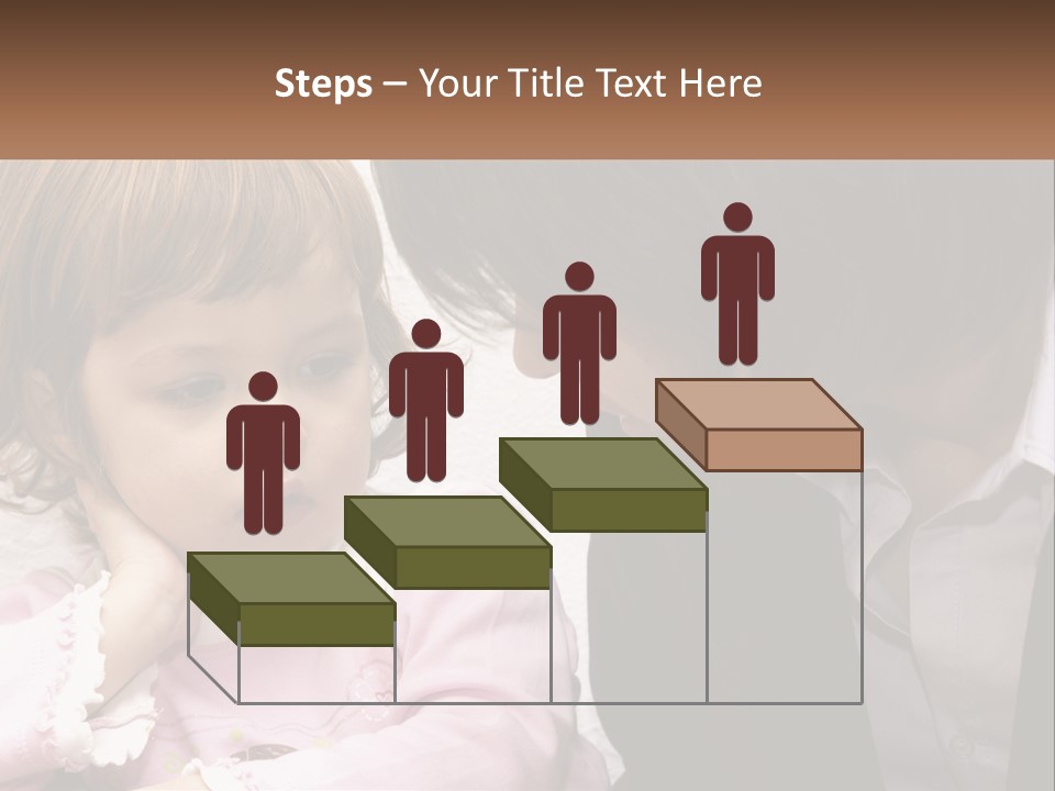 A Woman And A Little Girl Are Looking At Something PowerPoint Template