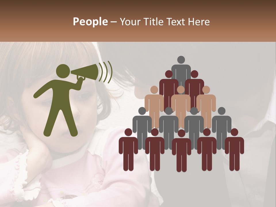 A Woman And A Little Girl Are Looking At Something PowerPoint Template