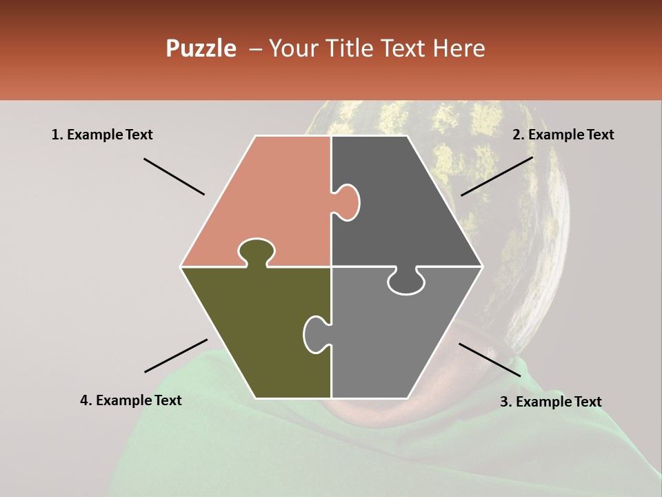 A Man Wearing A Watermelon Helmet And Goggles PowerPoint Template