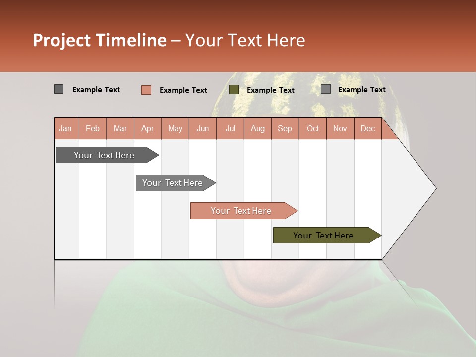 A Man Wearing A Watermelon Helmet And Goggles PowerPoint Template