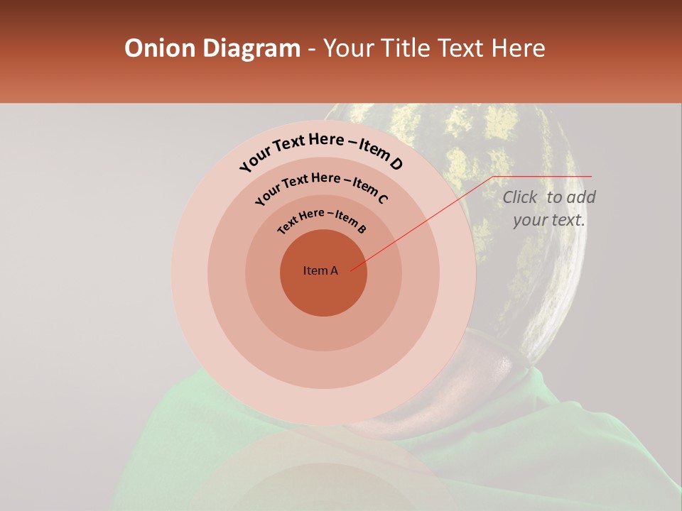 A Man Wearing A Watermelon Helmet And Goggles PowerPoint Template