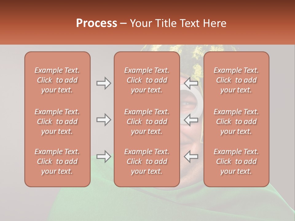 A Man Wearing A Watermelon Helmet And Goggles PowerPoint Template