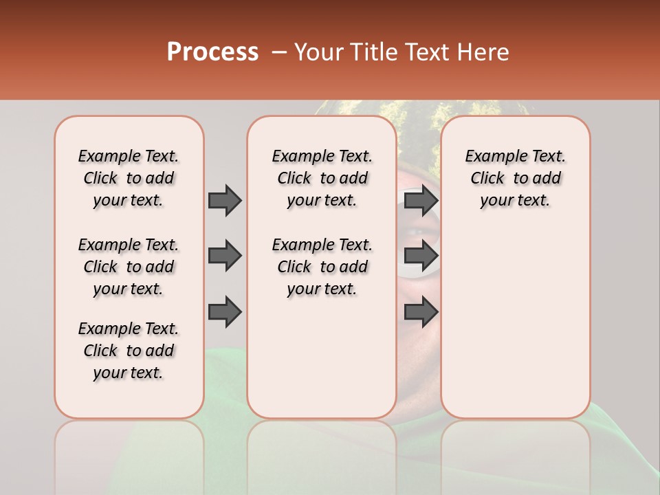 A Man Wearing A Watermelon Helmet And Goggles PowerPoint Template