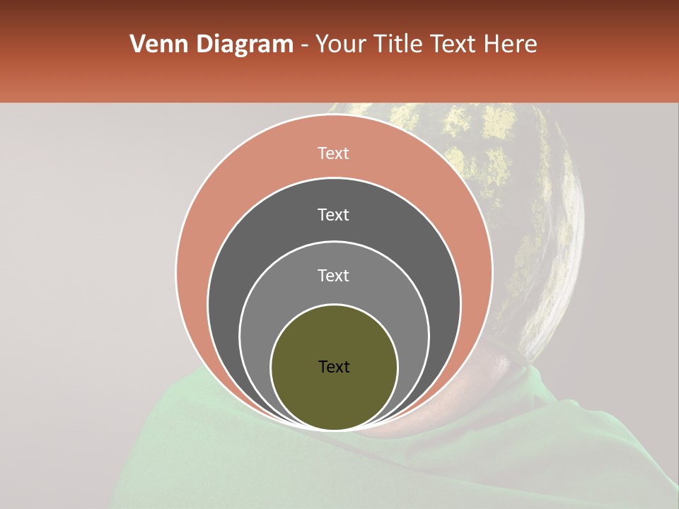 A Man Wearing A Watermelon Helmet And Goggles PowerPoint Template