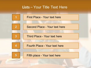 A Group Of Children Raising Their Hands In A Classroom PowerPoint Template