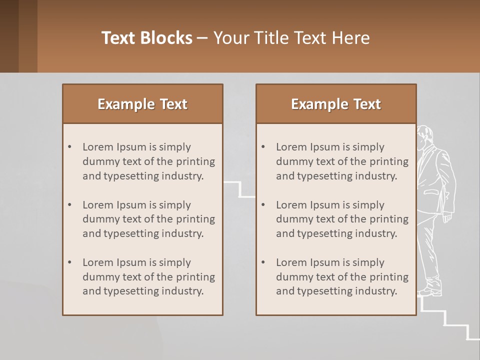 A Person Drawing A Stair With A Marker On A Chalkboard PowerPoint Template