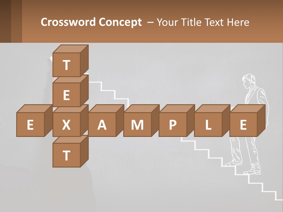 A Person Drawing A Stair With A Marker On A Chalkboard PowerPoint Template