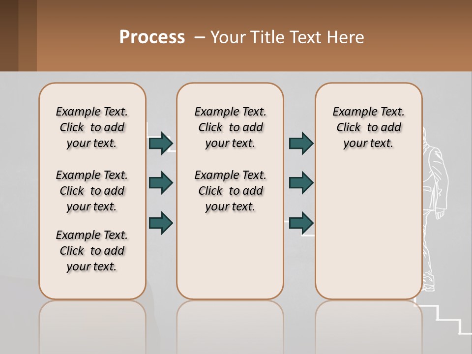 A Person Drawing A Stair With A Marker On A Chalkboard PowerPoint Template