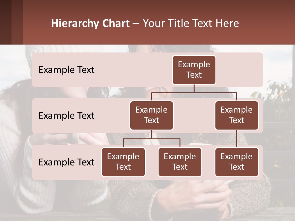A Couple Of Women Sitting Next To Each Other Holding Coffee Mugs PowerPoint Template