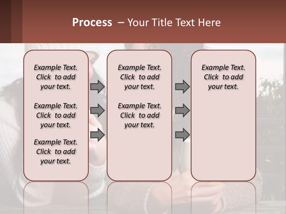 A Couple Of Women Sitting Next To Each Other Holding Coffee Mugs PowerPoint Template
