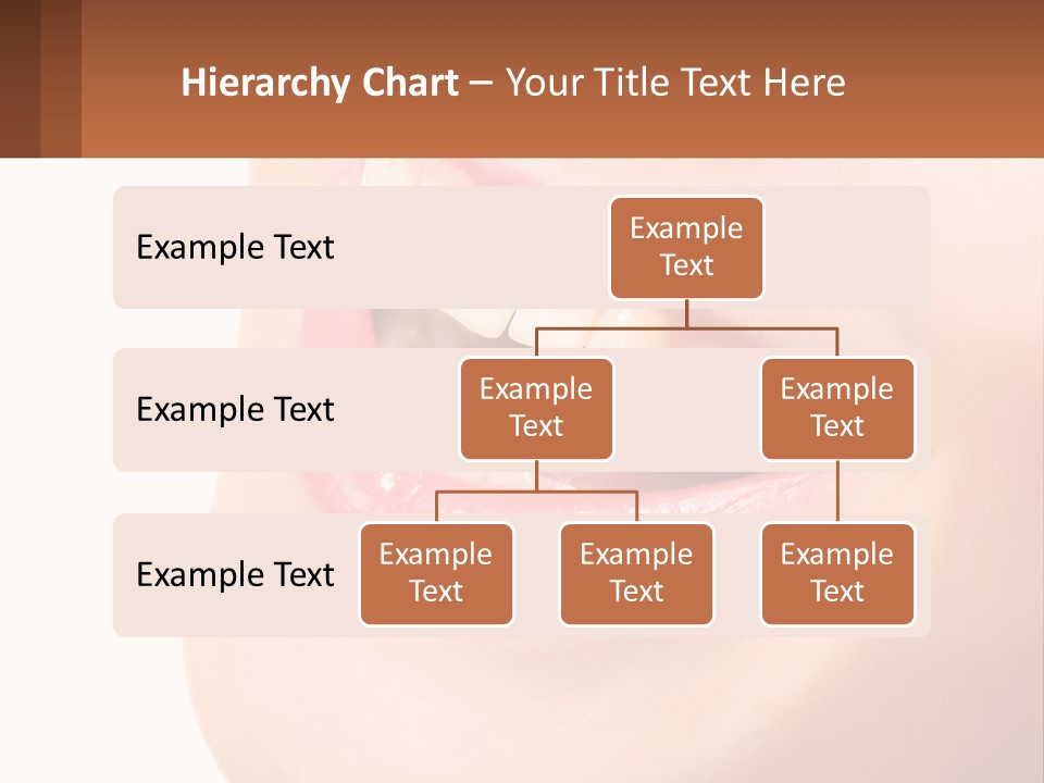 A Close Up Of A Woman's Teeth With A White Background PowerPoint Template