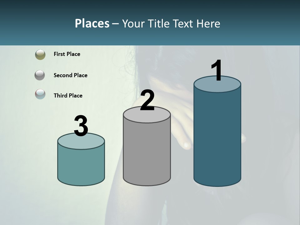 A Woman Covering Her Face With Her Hands PowerPoint Template