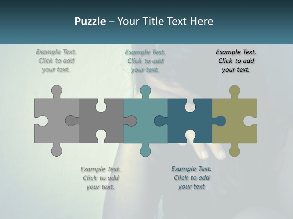 A Woman Covering Her Face With Her Hands PowerPoint Template