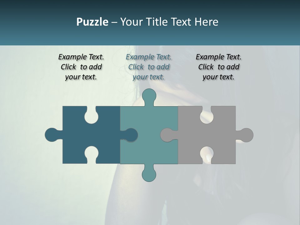 A Woman Covering Her Face With Her Hands PowerPoint Template