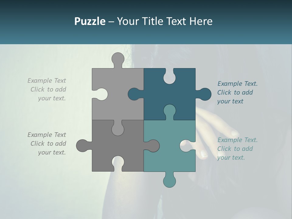 A Woman Covering Her Face With Her Hands PowerPoint Template