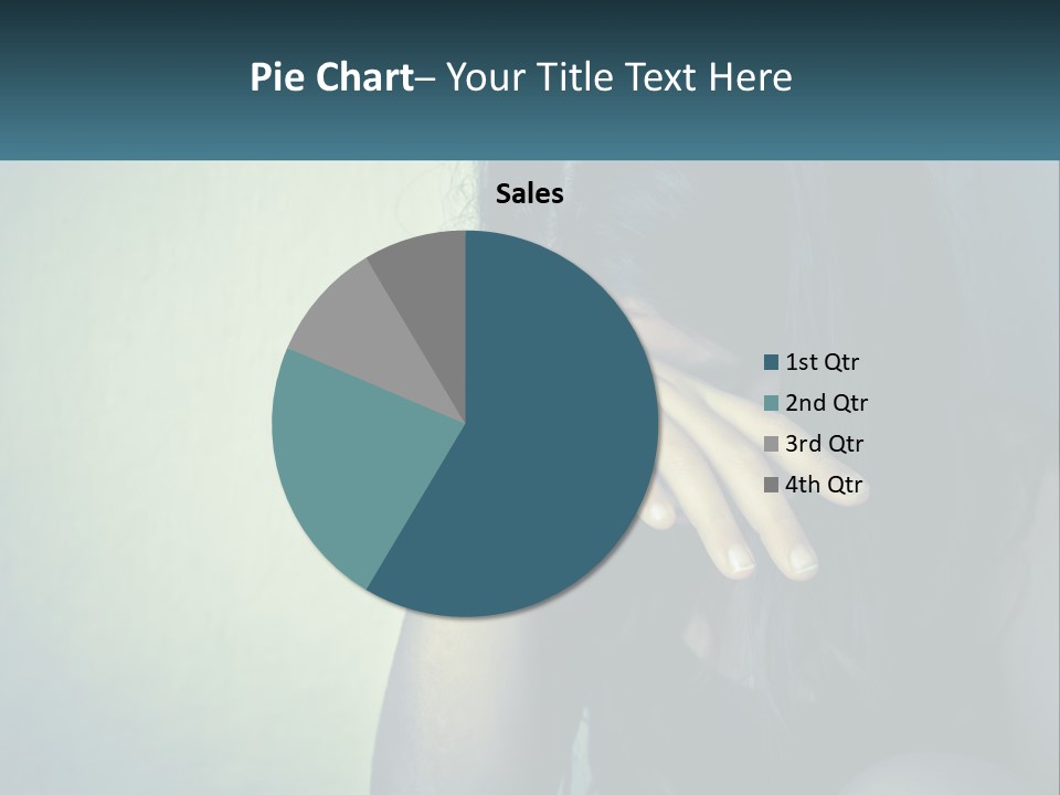 A Woman Covering Her Face With Her Hands PowerPoint Template