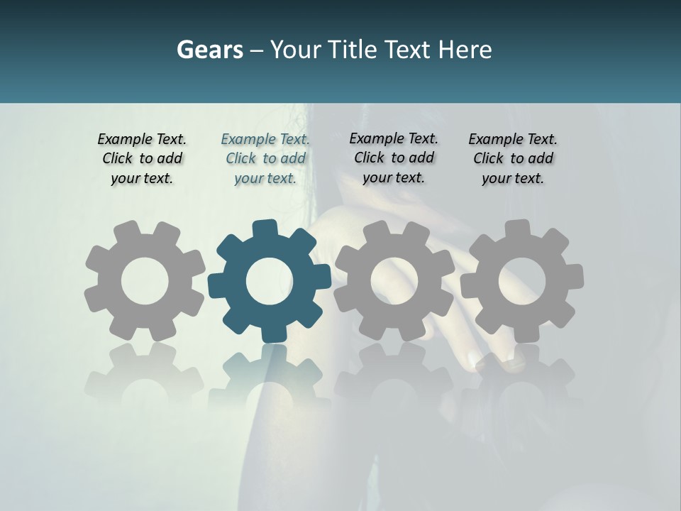 A Woman Covering Her Face With Her Hands PowerPoint Template