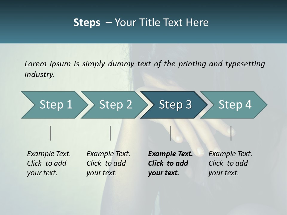 A Woman Covering Her Face With Her Hands PowerPoint Template