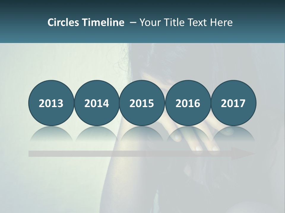 A Woman Covering Her Face With Her Hands PowerPoint Template