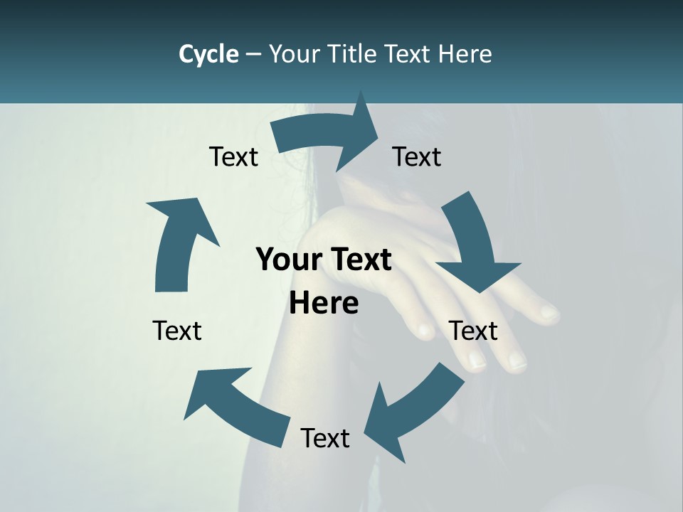 A Woman Covering Her Face With Her Hands PowerPoint Template