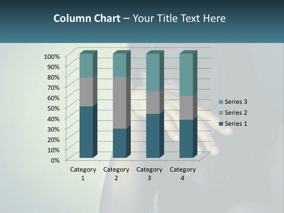 A Woman Covering Her Face With Her Hands PowerPoint Template