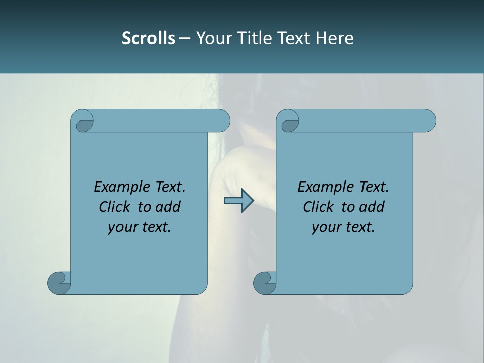 A Woman Covering Her Face With Her Hands PowerPoint Template