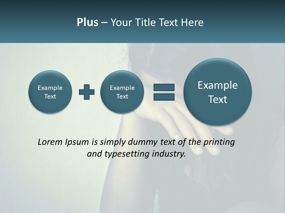 A Woman Covering Her Face With Her Hands PowerPoint Template