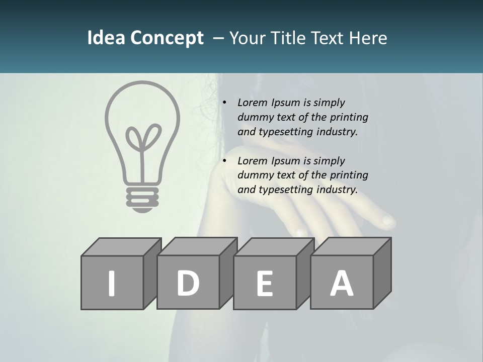 A Woman Covering Her Face With Her Hands PowerPoint Template