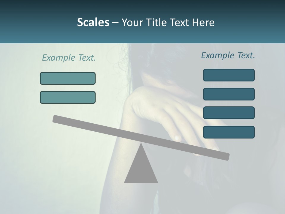 A Woman Covering Her Face With Her Hands PowerPoint Template