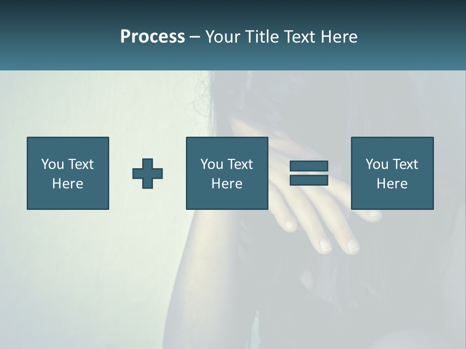 A Woman Covering Her Face With Her Hands PowerPoint Template