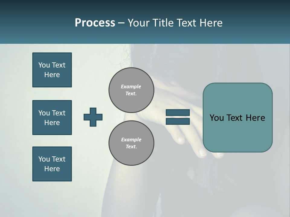 A Woman Covering Her Face With Her Hands PowerPoint Template