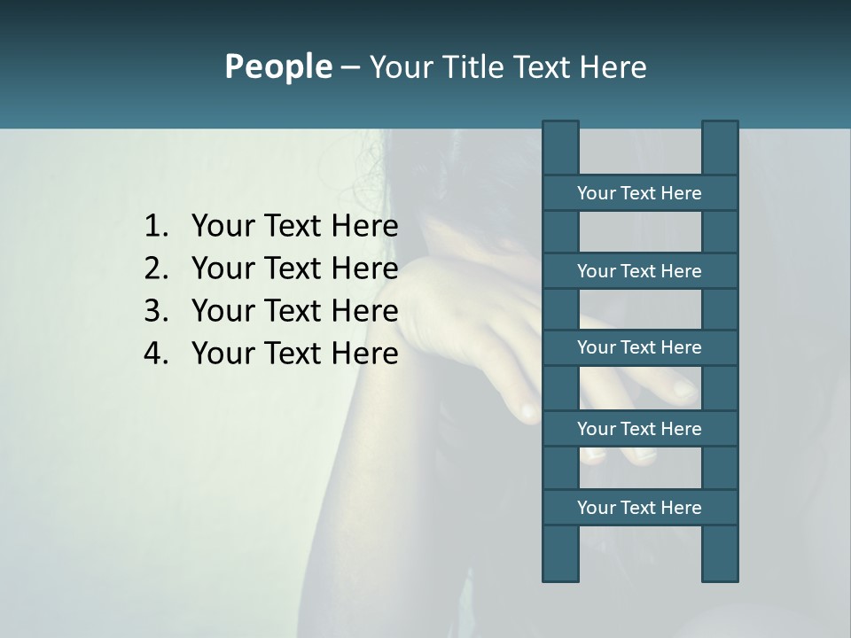 A Woman Covering Her Face With Her Hands PowerPoint Template