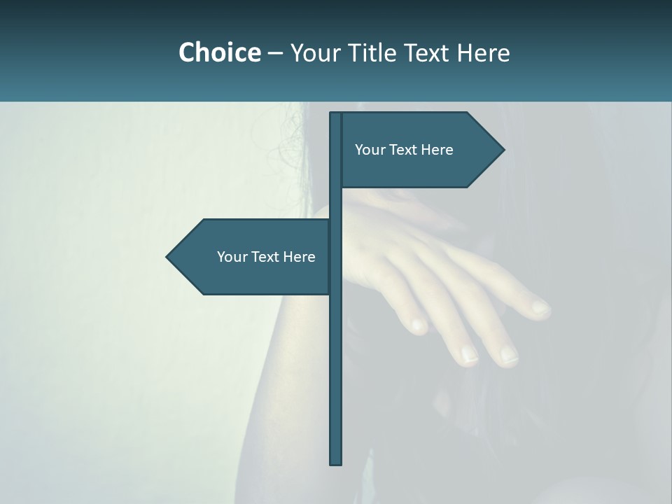 A Woman Covering Her Face With Her Hands PowerPoint Template