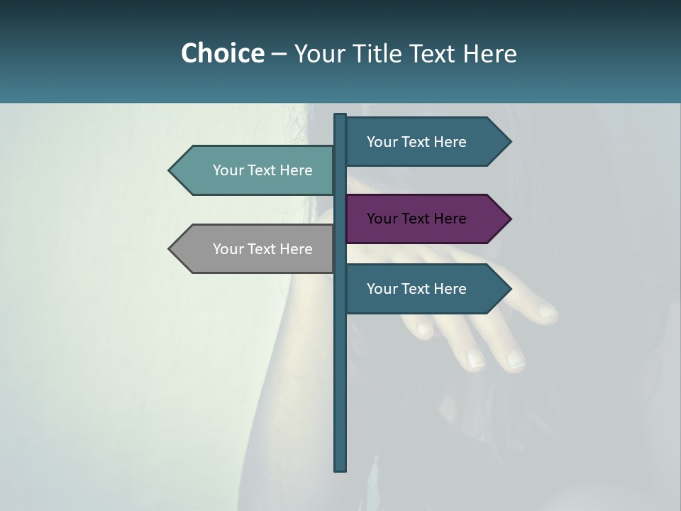 A Woman Covering Her Face With Her Hands PowerPoint Template