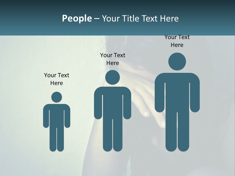 A Woman Covering Her Face With Her Hands PowerPoint Template