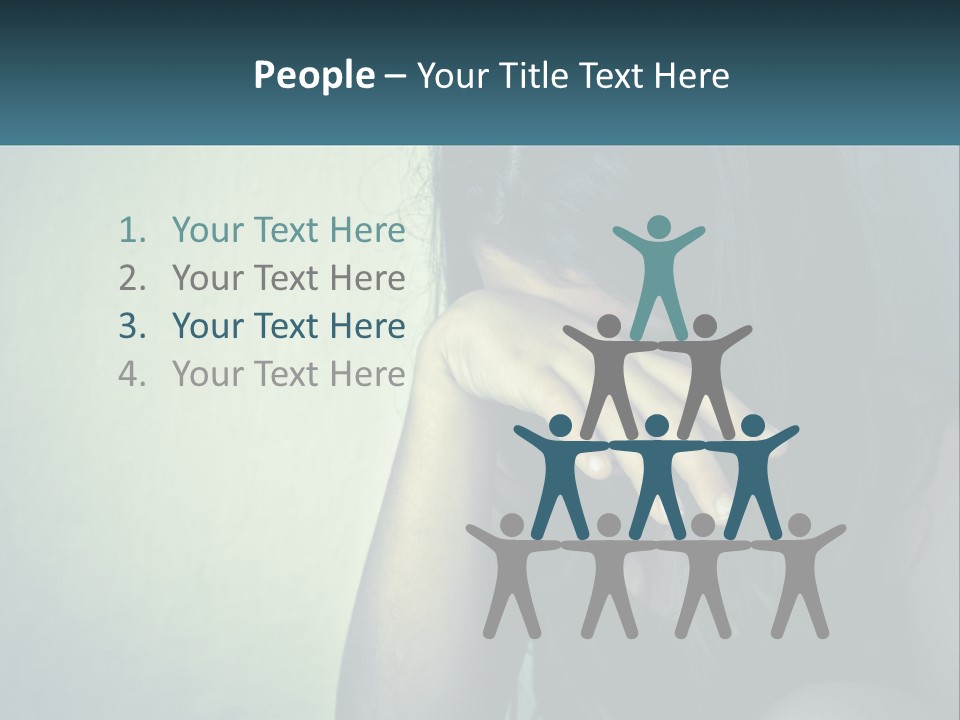 A Woman Covering Her Face With Her Hands PowerPoint Template